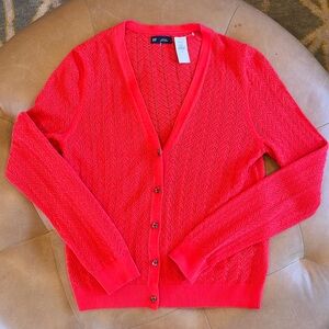 NWT Gap Red Knit Cardigan - M